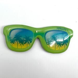 Hawaii Sunglasses Souvenir Travel Collectible Fridge Magnet 2.5"